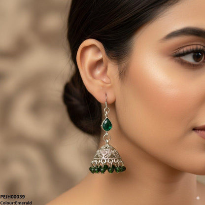 PEJH00039 SDQ Tear Pearl Drop Jhumki - PEJH