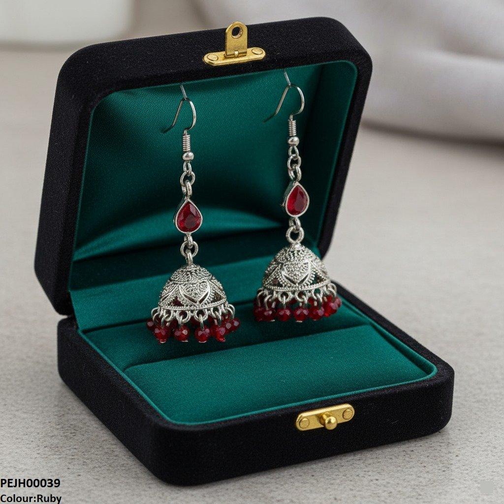 PEJH00039 SDQ Tear Pearl Drop Jhumki - PEJH