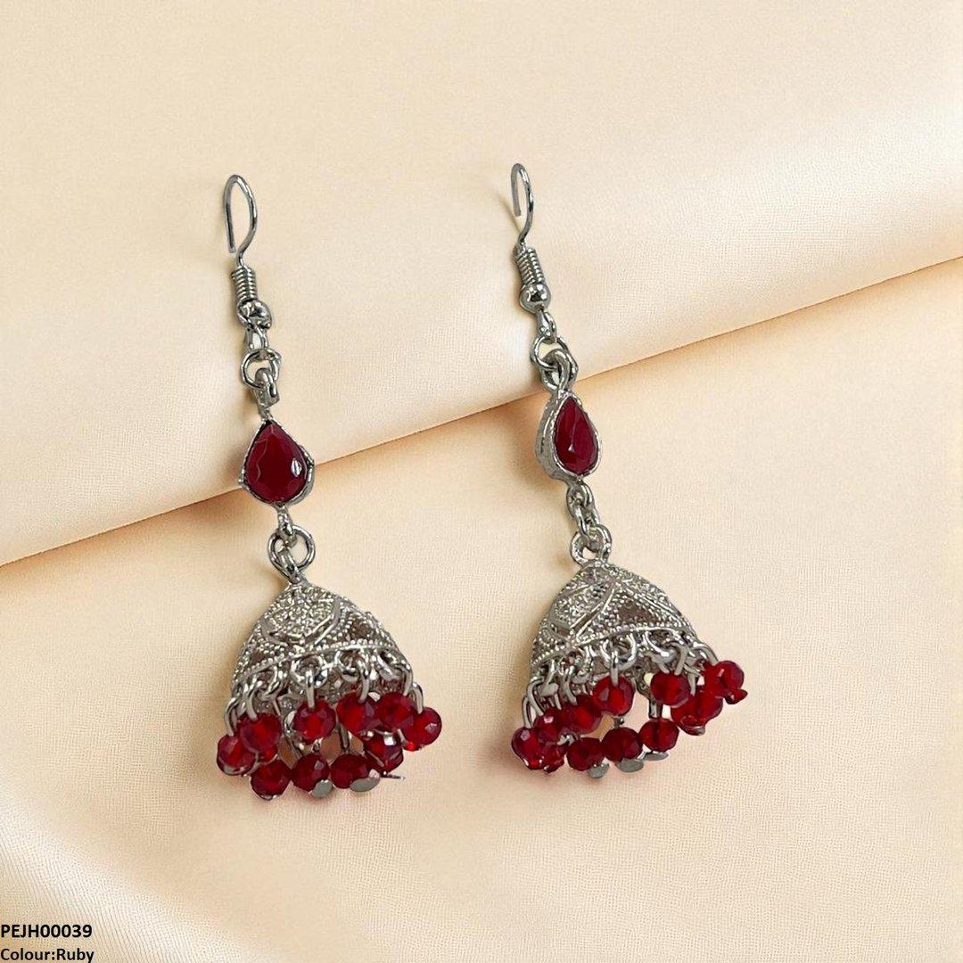 PEJH00039 SDQ Tear Pearl Drop Jhumki - PEJH