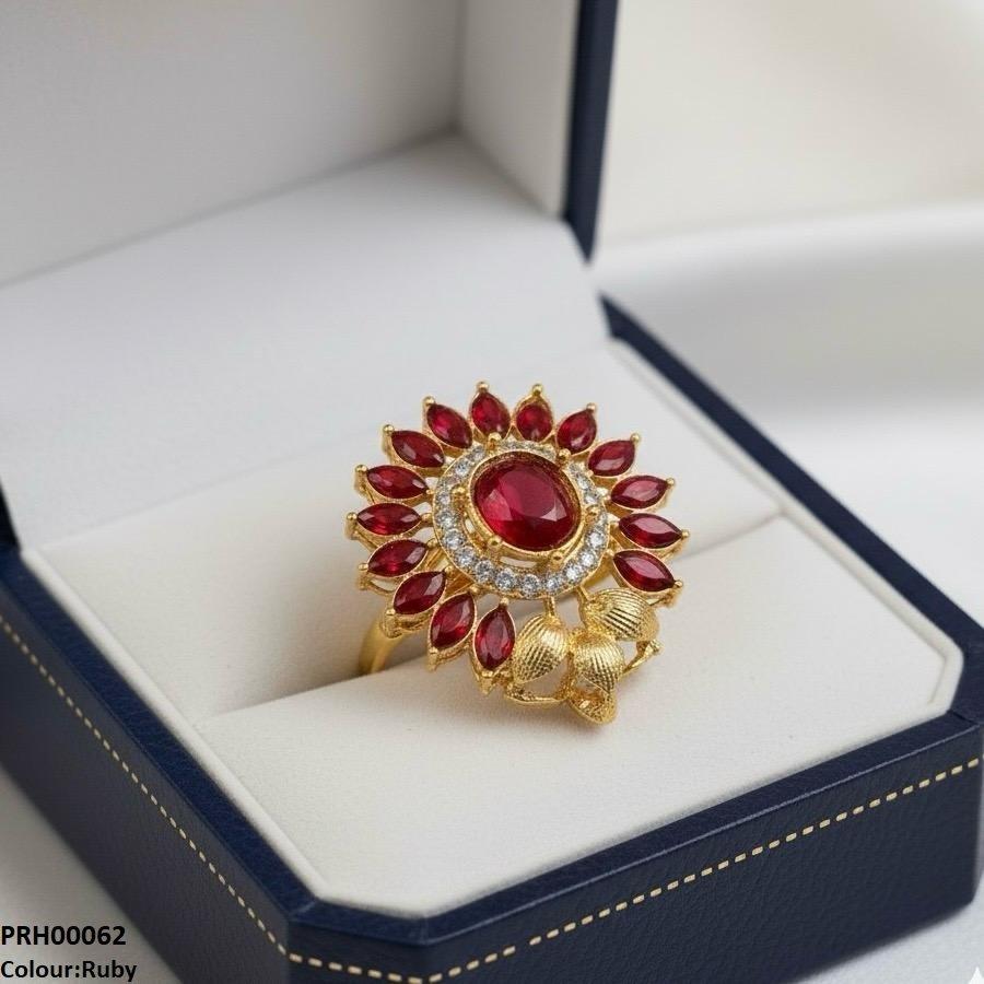 PRH00062 FRN Round/Marquise Ring Adjustable - PRH