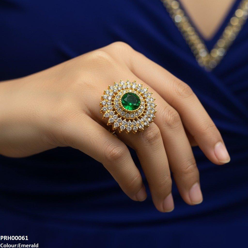 PRH00061 FRN Round Marquise Ring Adjustable - PRH