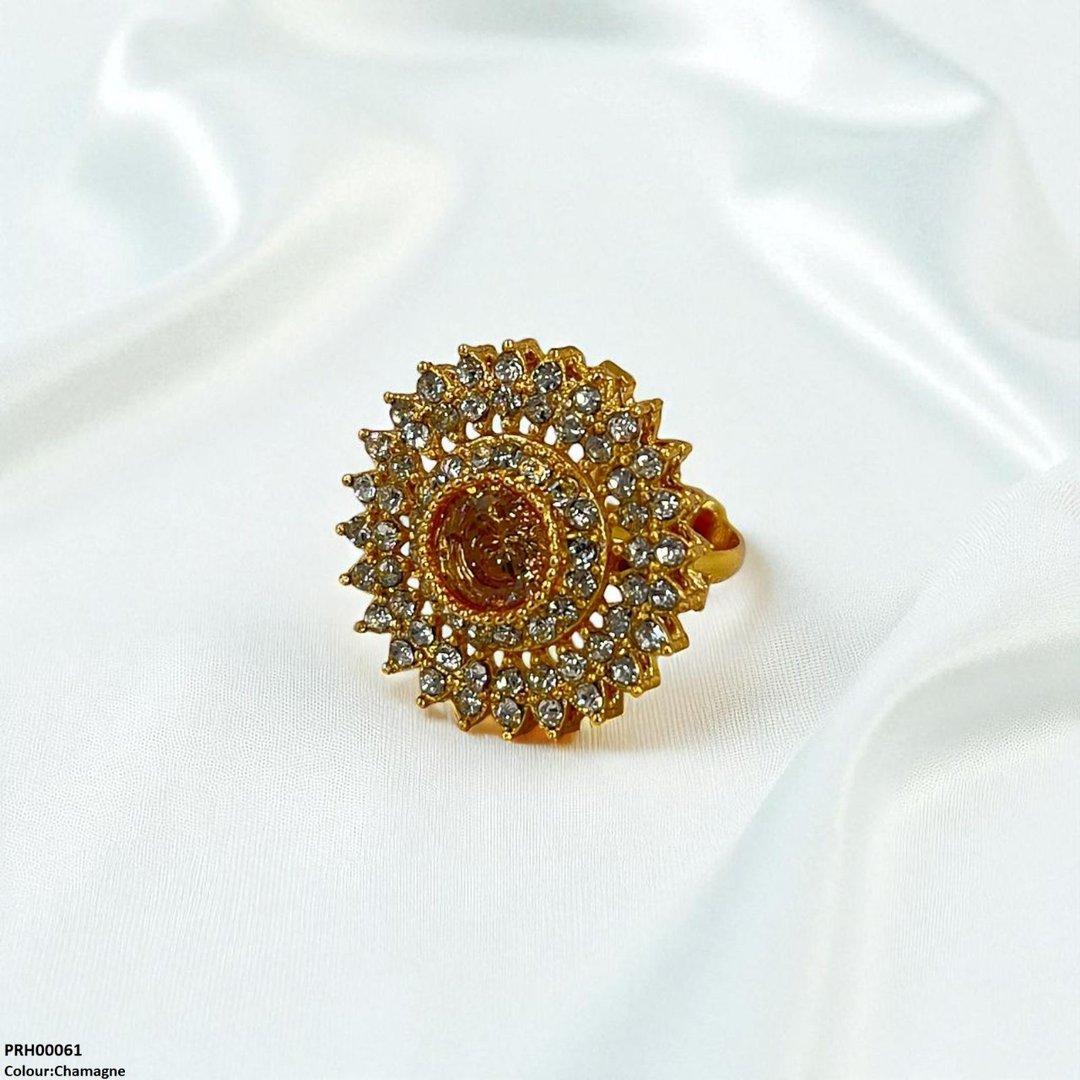 PRH00061 FRN Round Marquise Ring Adjustable - PRH