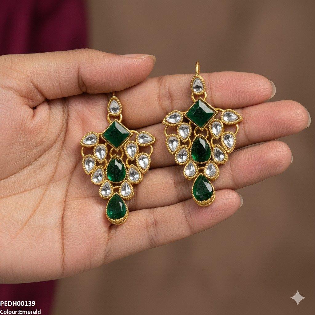 PEDH00139 FRN Tear Drop Earrings - PEDH