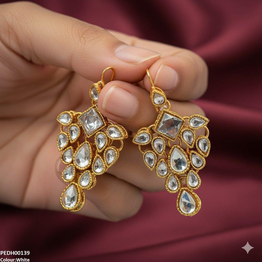 PEDH00139 FRN Tear Drop Earrings - PEDH