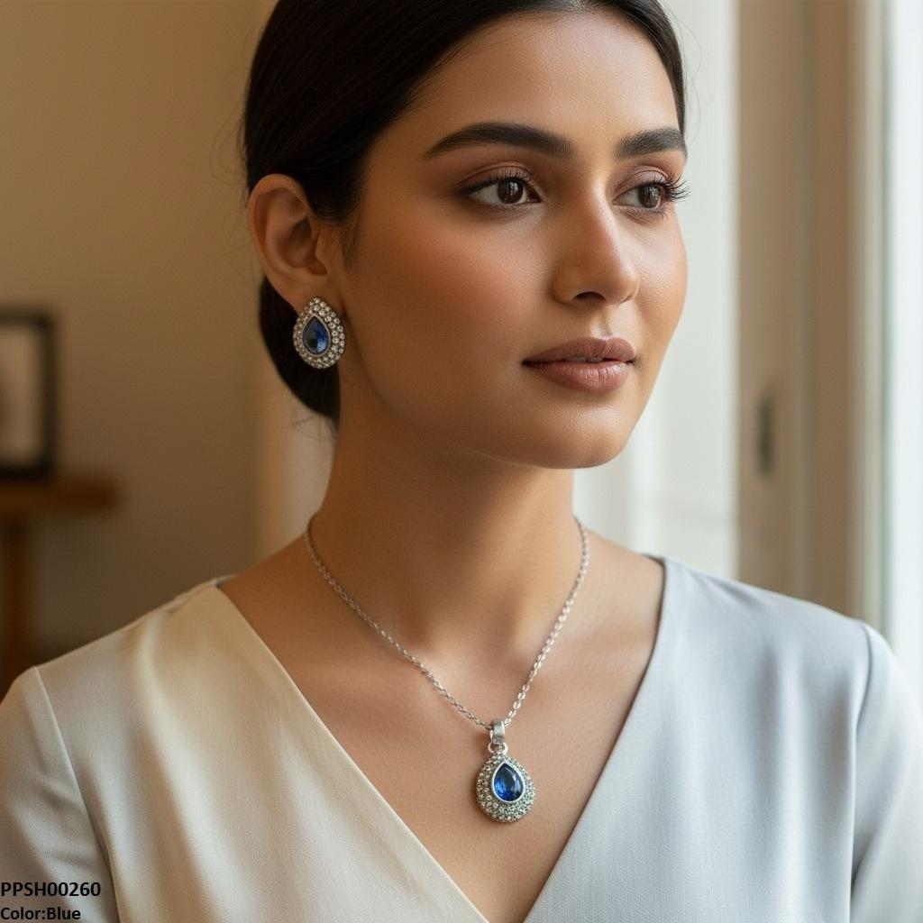 PPSH00260 SDQ Tear Drop Pedant Set - PPSH