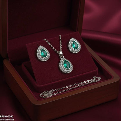 PPSH00260 SDQ Tear Drop Pedant Set - PPSH