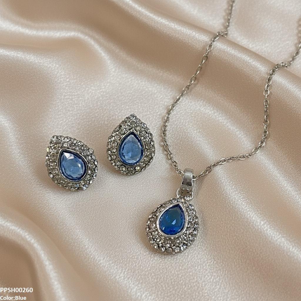 PPSH00260 SDQ Tear Drop Pedant Set - PPSH