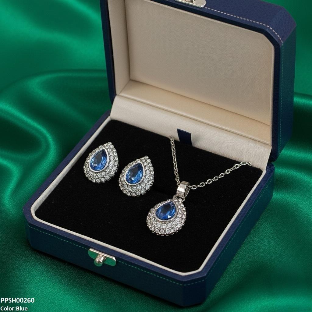 PPSH00260 SDQ Tear Drop Pedant Set - PPSH