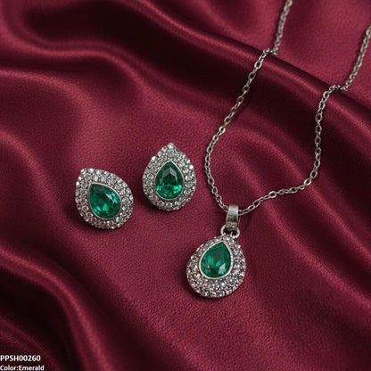 PPSH00260 SDQ Tear Drop Pedant Set - PPSH