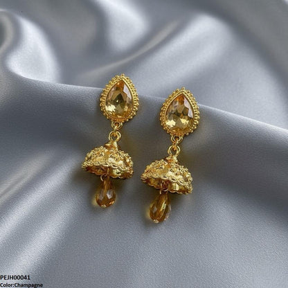 PEJH00041 SDQ Tear Drop Jhumki - PEJH