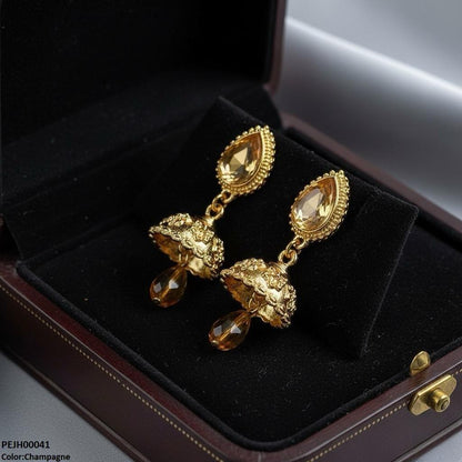 PEJH00041 SDQ Tear Drop Jhumki - PEJH