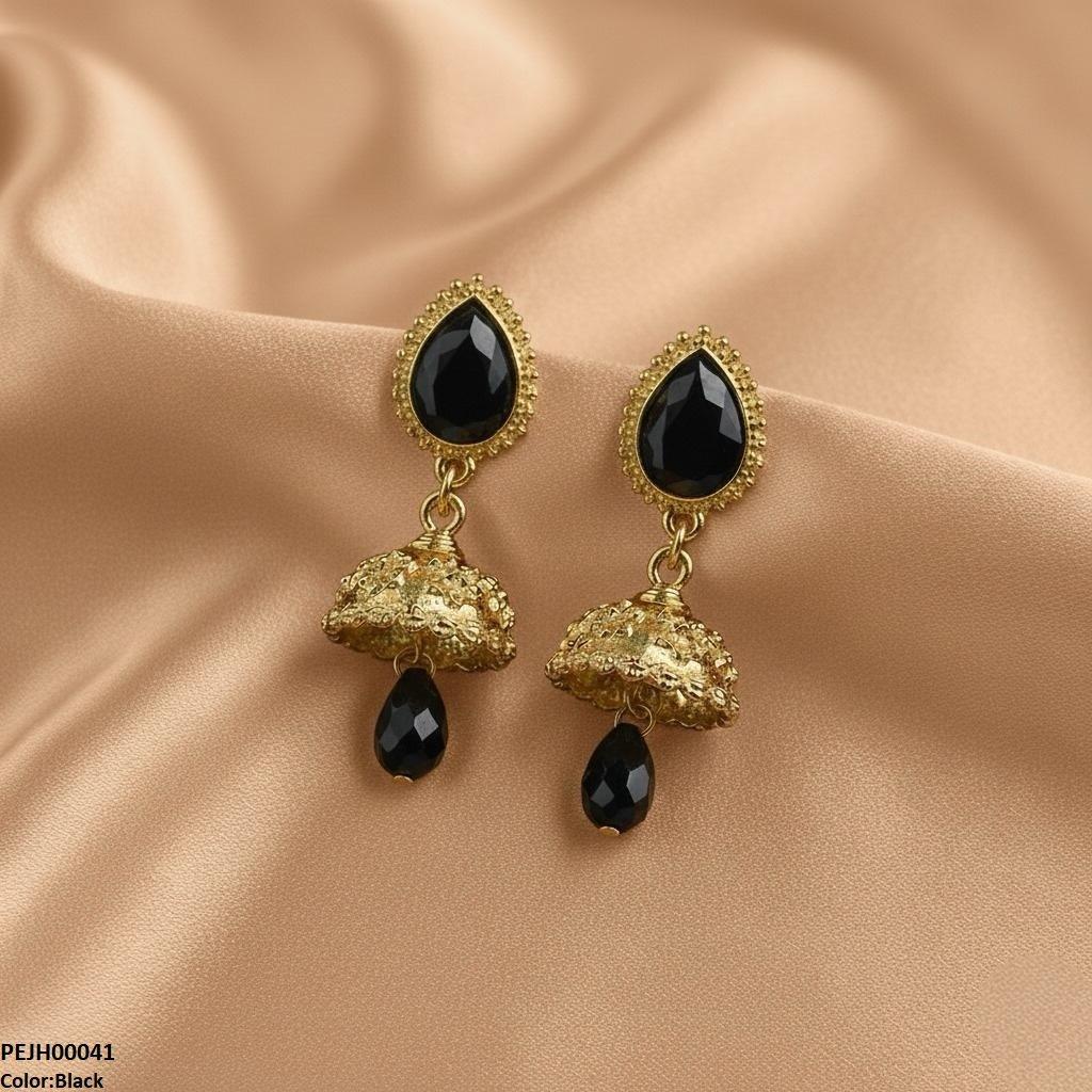 PEJH00041 SDQ Tear Drop Jhumki - PEJH