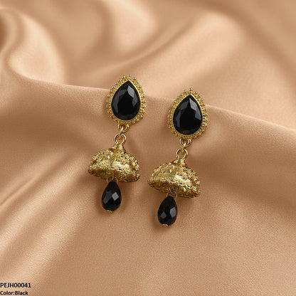 PEJH00041 SDQ Tear Drop Jhumki - PEJH