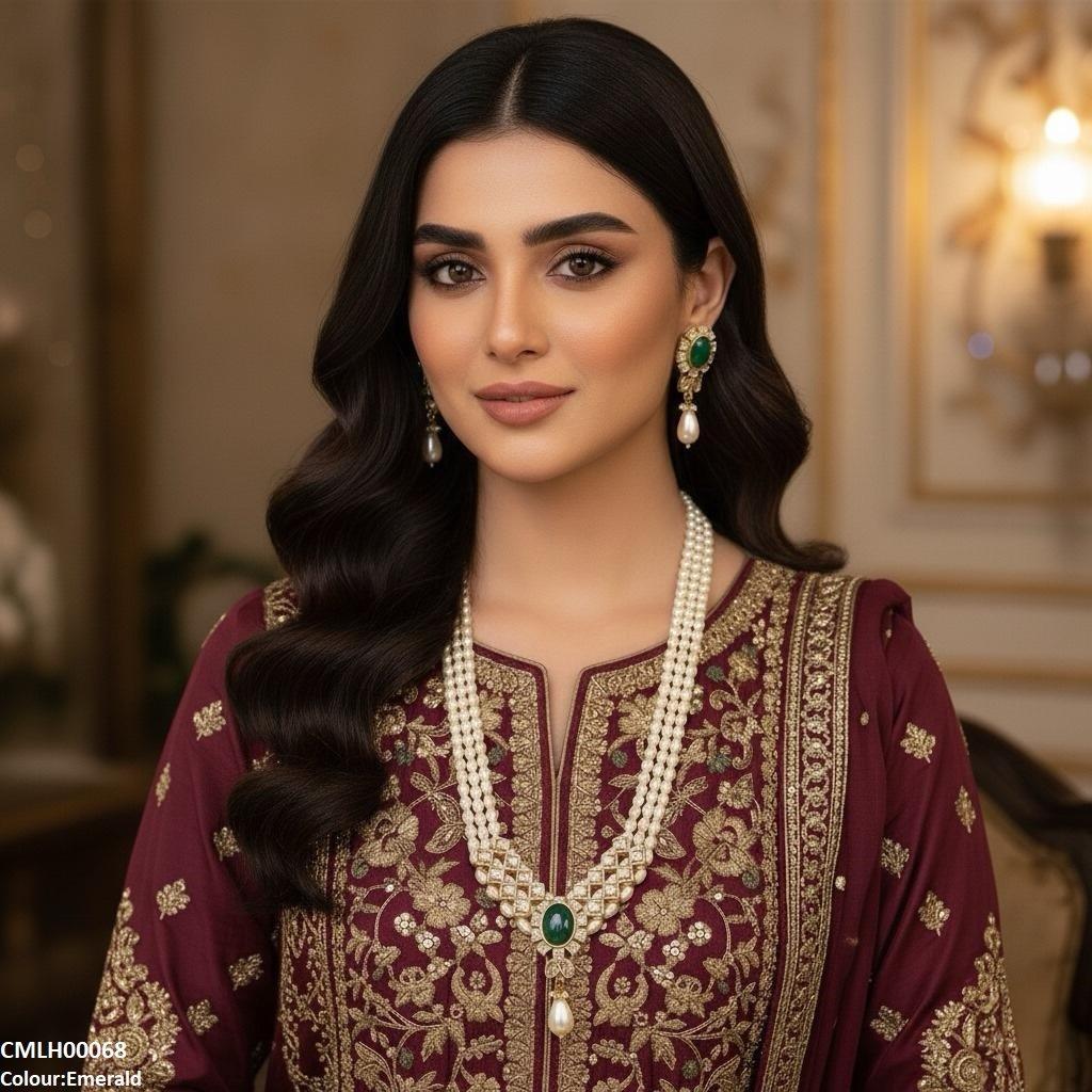 CMLH00068 SDQ Oval Pear Drop Mala Set - CMLH