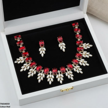 TNSH059 BQN Oval Pear Necklace Set