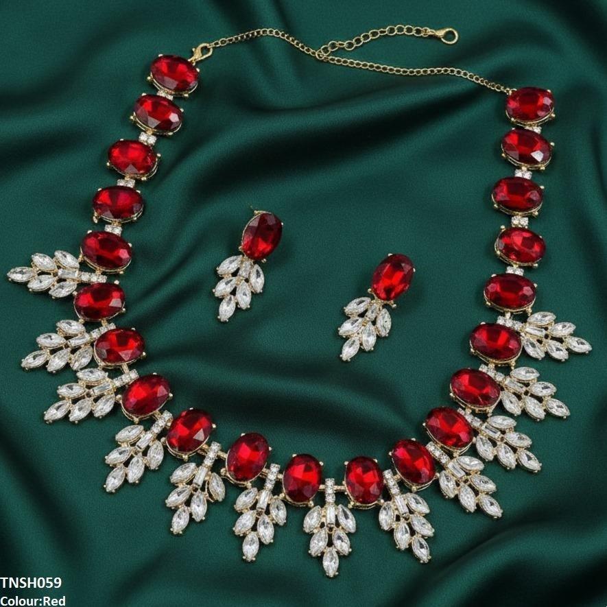 TNSH059 BQN Oval Pear Necklace Set