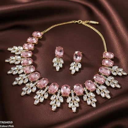 TNSH059 BQN Oval Pear Necklace Set