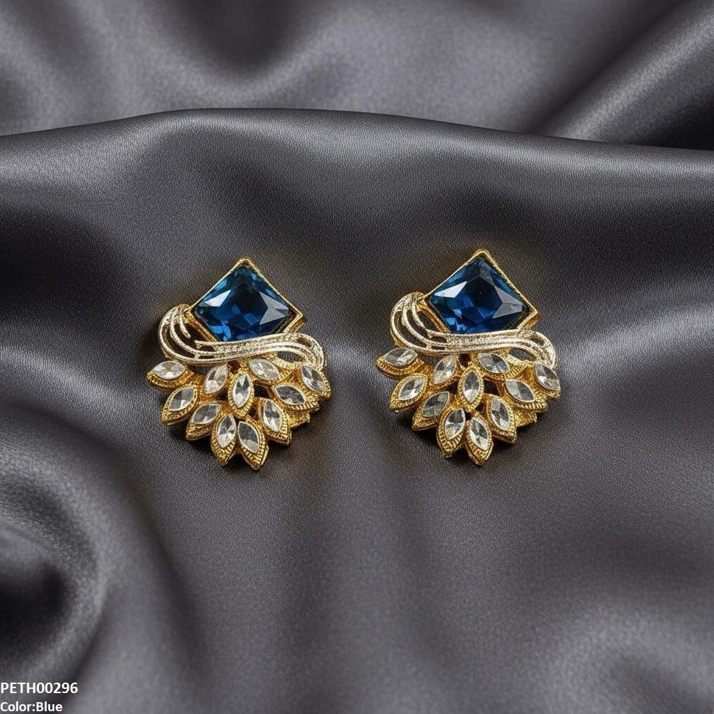 PETH00296 FRN Square/Marquise Leaf Tops Pair - PETH