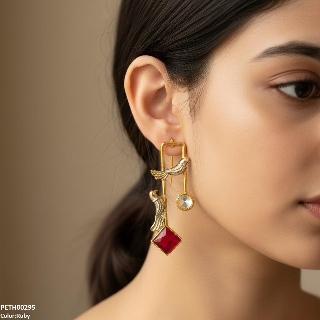 PETH00295 FRN Square Sparrow Tops Pair - PETH