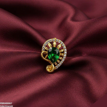 PRH00067 FRN Tear Flower Ring Adjustable - PRH