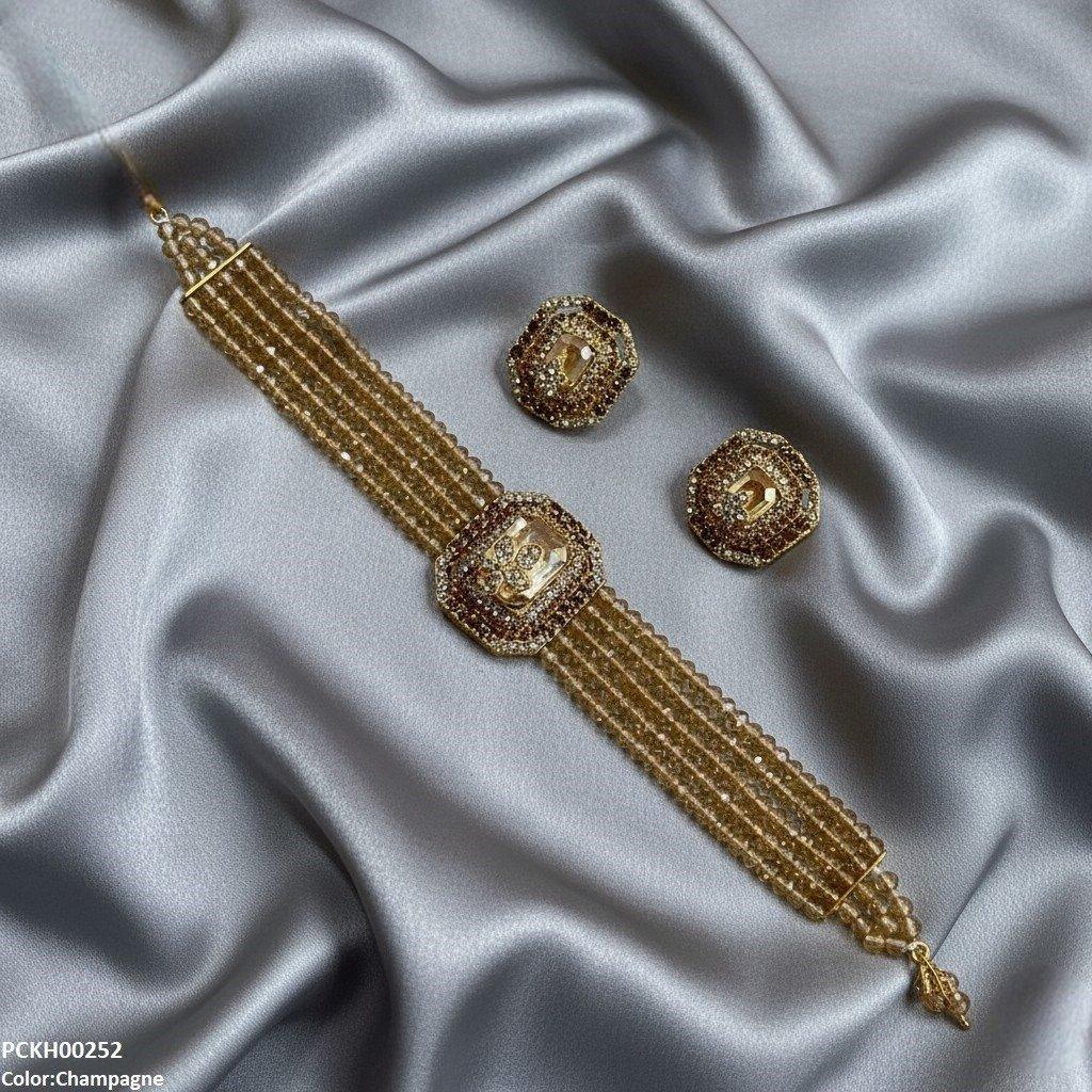 PCKH00252 SDQ Square/Leaf Choker Set - PCKH