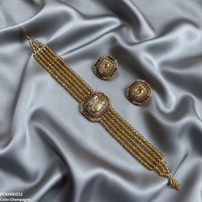 PCKH00252 SDQ Square/Leaf Choker Set - PCKH