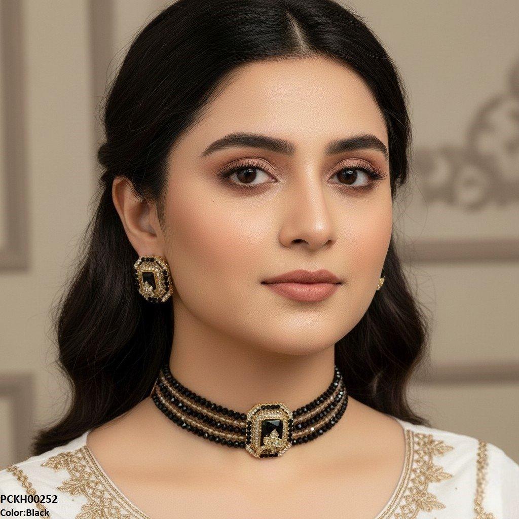 PCKH00252 SDQ Square/Leaf Choker Set - PCKH