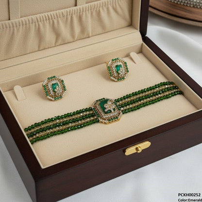 PCKH00252 SDQ Square/Leaf Choker Set - PCKH