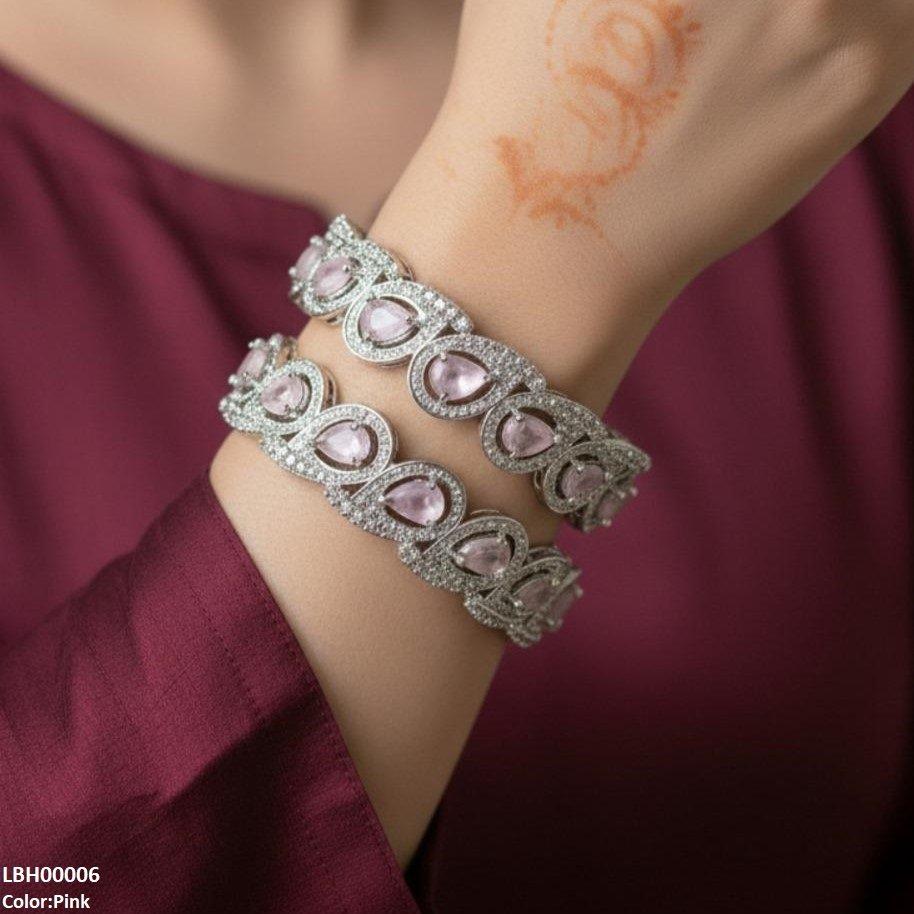 LBH00006 ANI Tear Stone Bangle Set - LBH