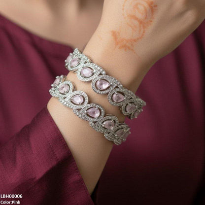 LBH00006 ANI Tear Stone Bangle Set - LBH