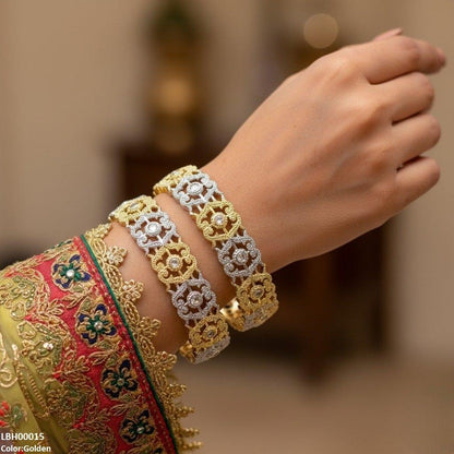 LBH00015 ANI Imp Round Stone Bangle Set - LBH