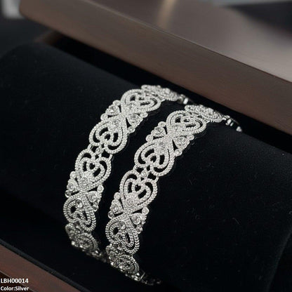 LBH00014 ANI Round Stone Bangle Set - LBH