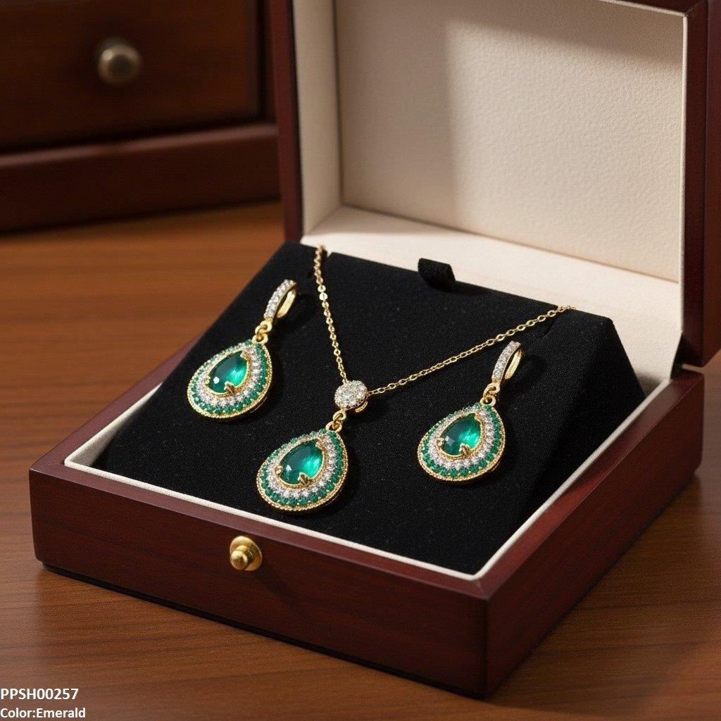 PPSH00257 MZM Tear Drop  Pedant Set - PPSH