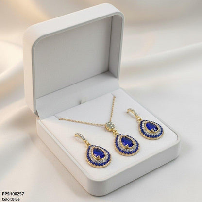 PPSH00257 MZM Tear Drop  Pedant Set - PPSH