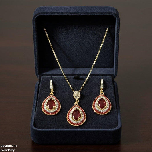 PPSH00257 MZM Tear Drop  Pedant Set - PPSH