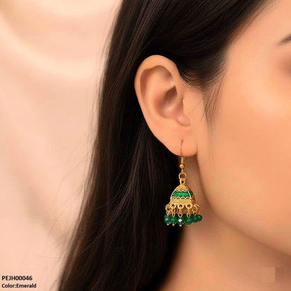 PEJH00046 SDQ Pearl Drop Jhumki - PEJH