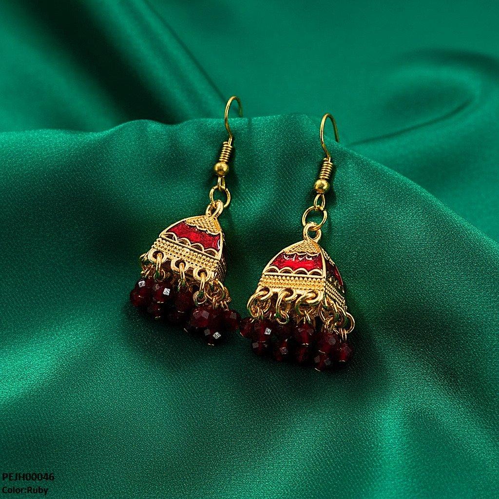 PEJH00046 SDQ Pearl Drop Jhumki - PEJH