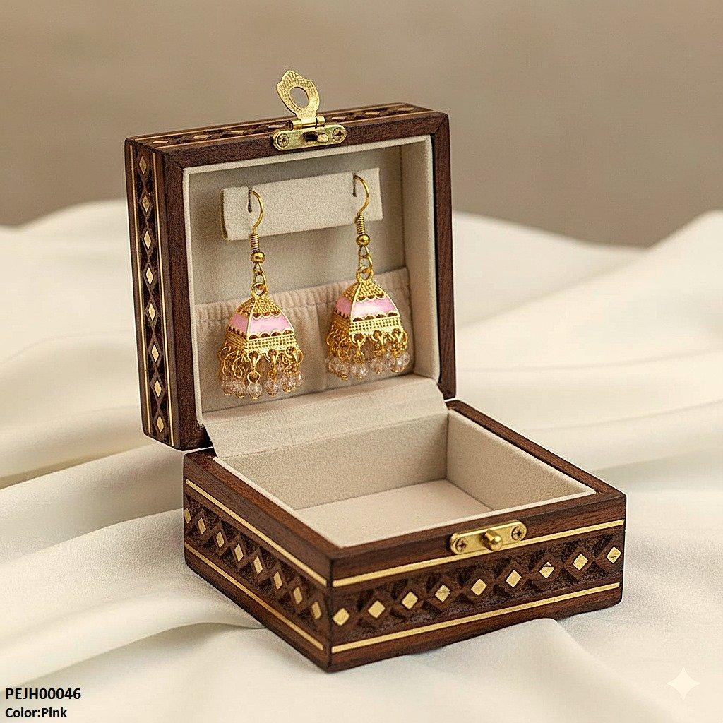 PEJH00046 SDQ Pearl Drop Jhumki - PEJH