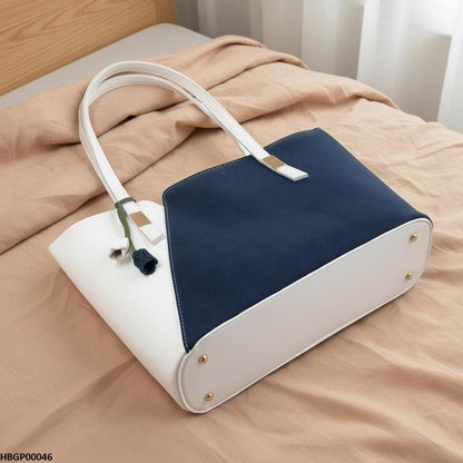 HBGP00046 Blue & White Grace Tote Bag - HBGP