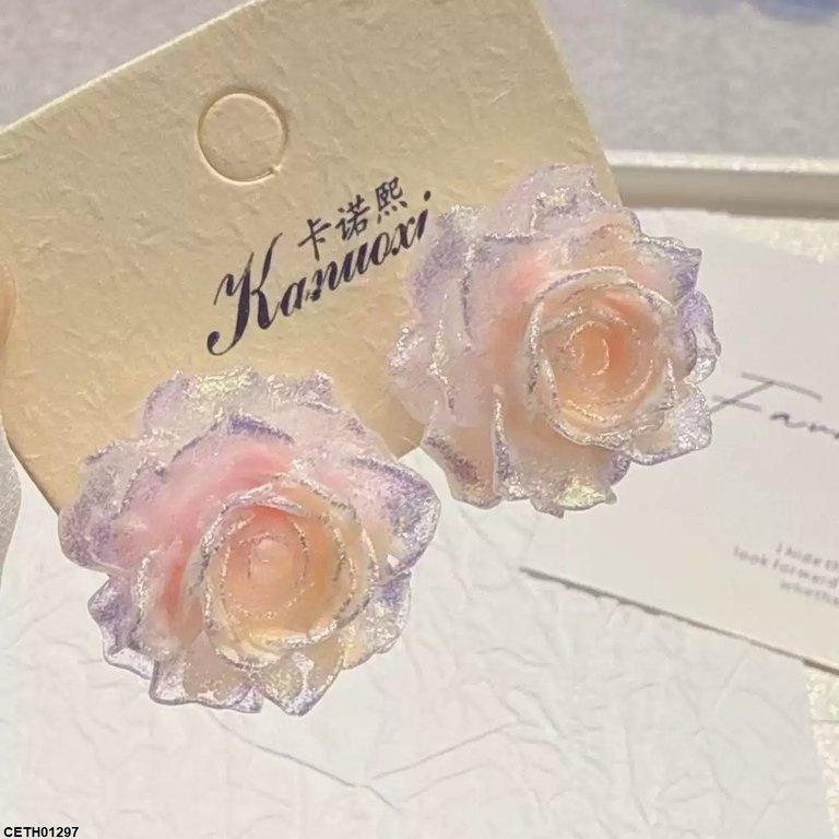 CETH01297 YHC Rose Flower Tops Pair - CETH