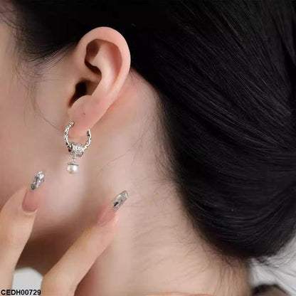 CEDH00729 YHC Round Pearl Drop Earrings - CEDH
