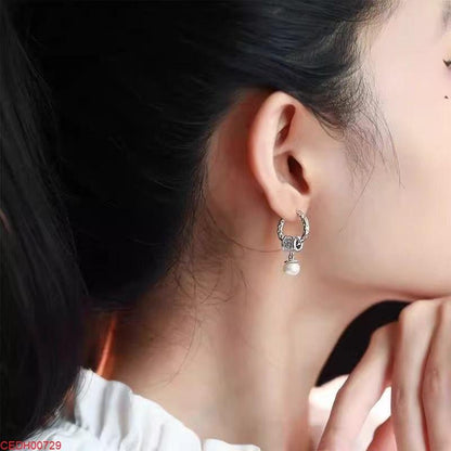 CEDH00729 YHC Round Pearl Drop Earrings - CEDH