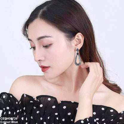 CEDH00726 YHC Round Tear Drop Earrings - CEDH