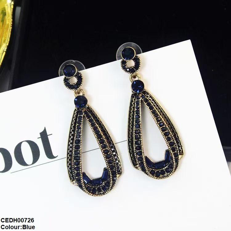 CEDH00726 YHC Round Tear Drop Earrings - CEDH