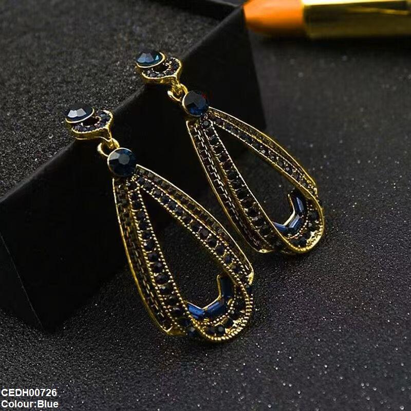 CEDH00726 YHC Round Tear Drop Earrings - CEDH