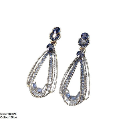 CEDH00726 YHC Round Tear Drop Earrings - CEDH
