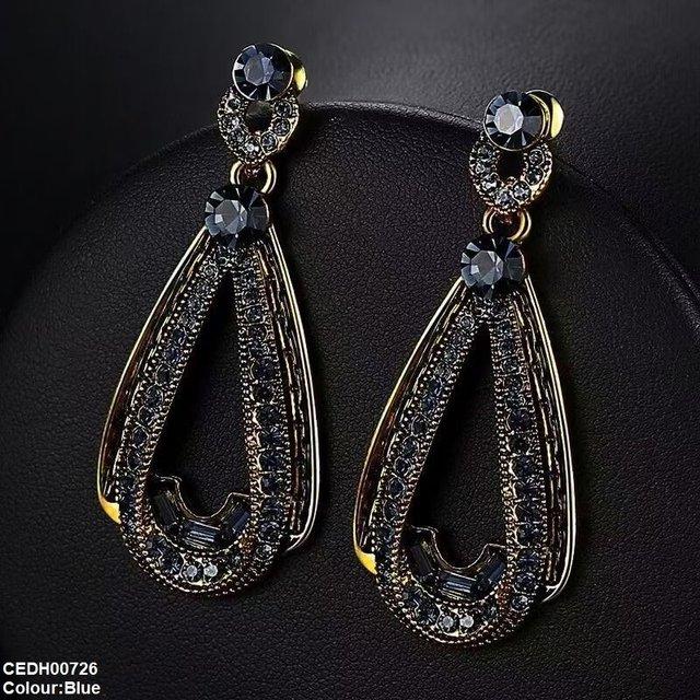 CEDH00726 YHC Round Tear Drop Earrings - CEDH