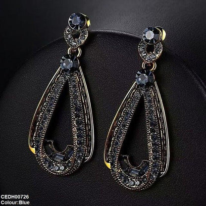 CEDH00726 YHC Round Tear Drop Earrings - CEDH
