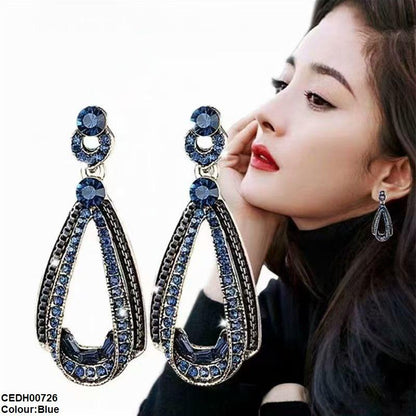 CEDH00726 YHC Round Tear Drop Earrings - CEDH