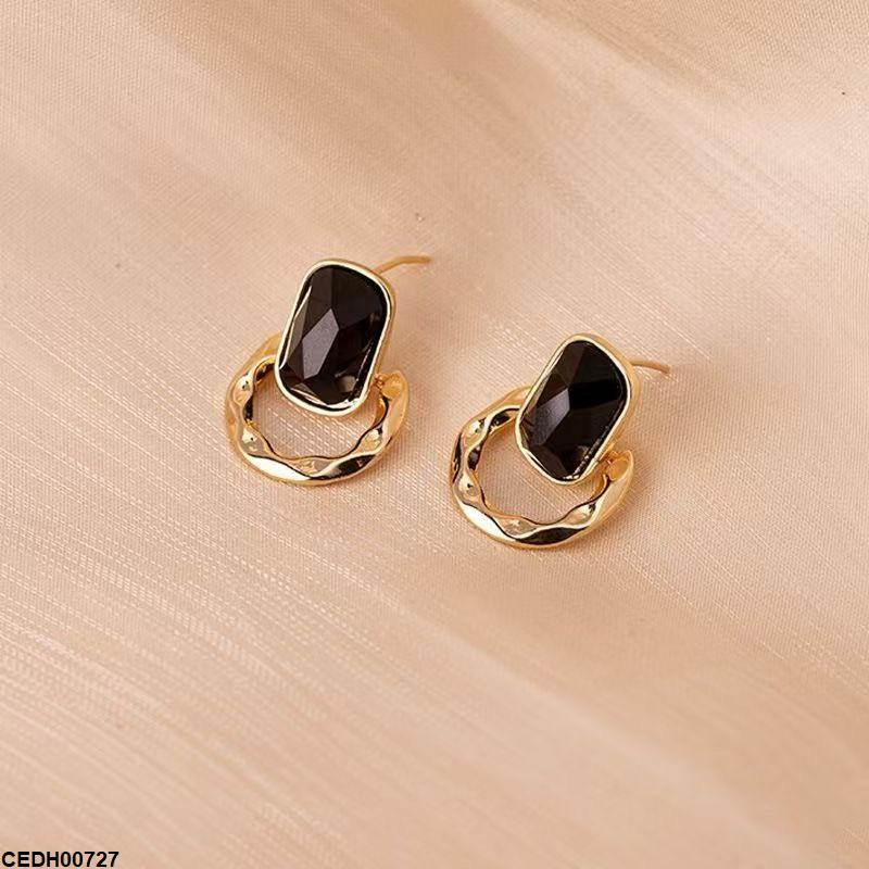 CEDH00727 YHC Square Round Drop Earrings - CEDH